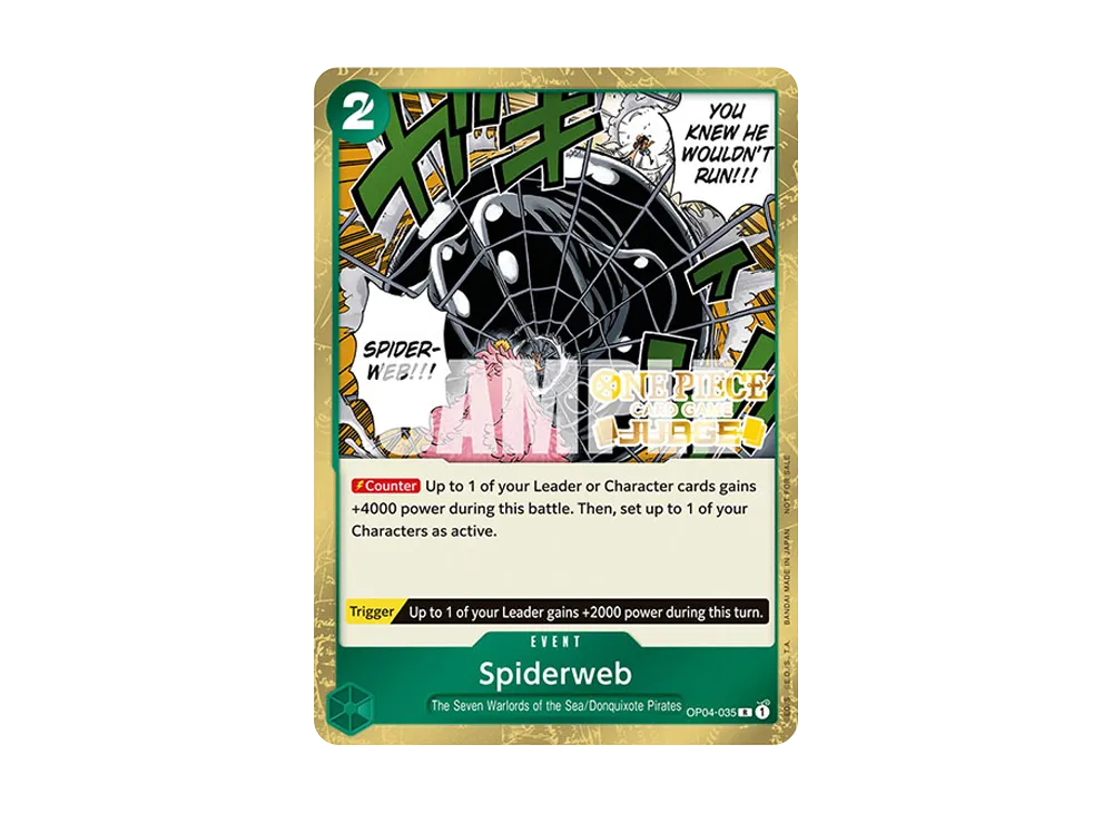 蜘蛛の巣がき R [OP04-035]【英文版】(宣傳卡「ジャッジパック Vol.3」)