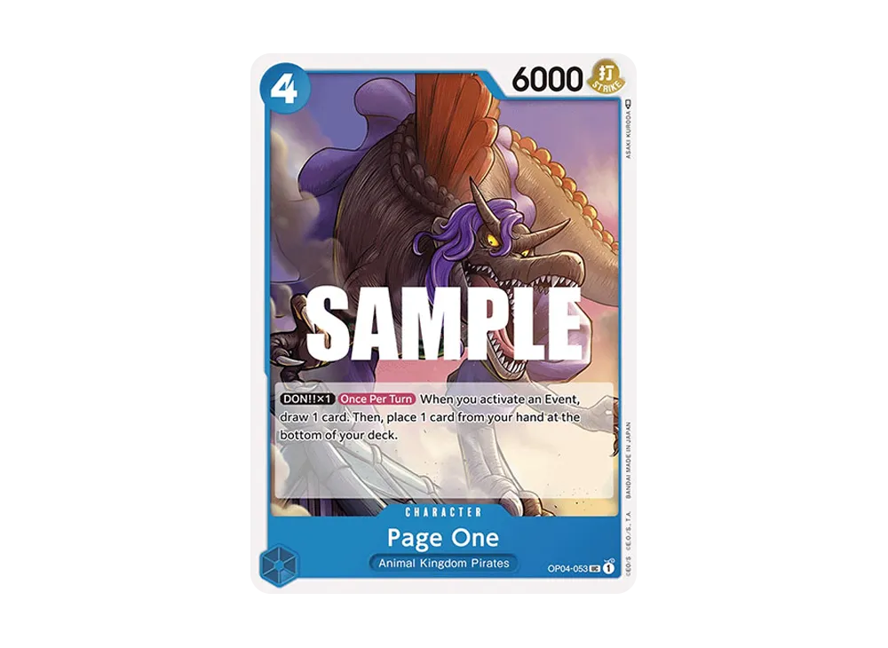Page One UC [OP04-053] [EN](Booster Pack "Kingdoms Of Intrigue")