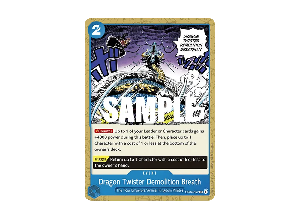 Dragon Twister Demolition Breath UC [OP04-057] [EN](Booster Pack "Kingdoms Of Intrigue")