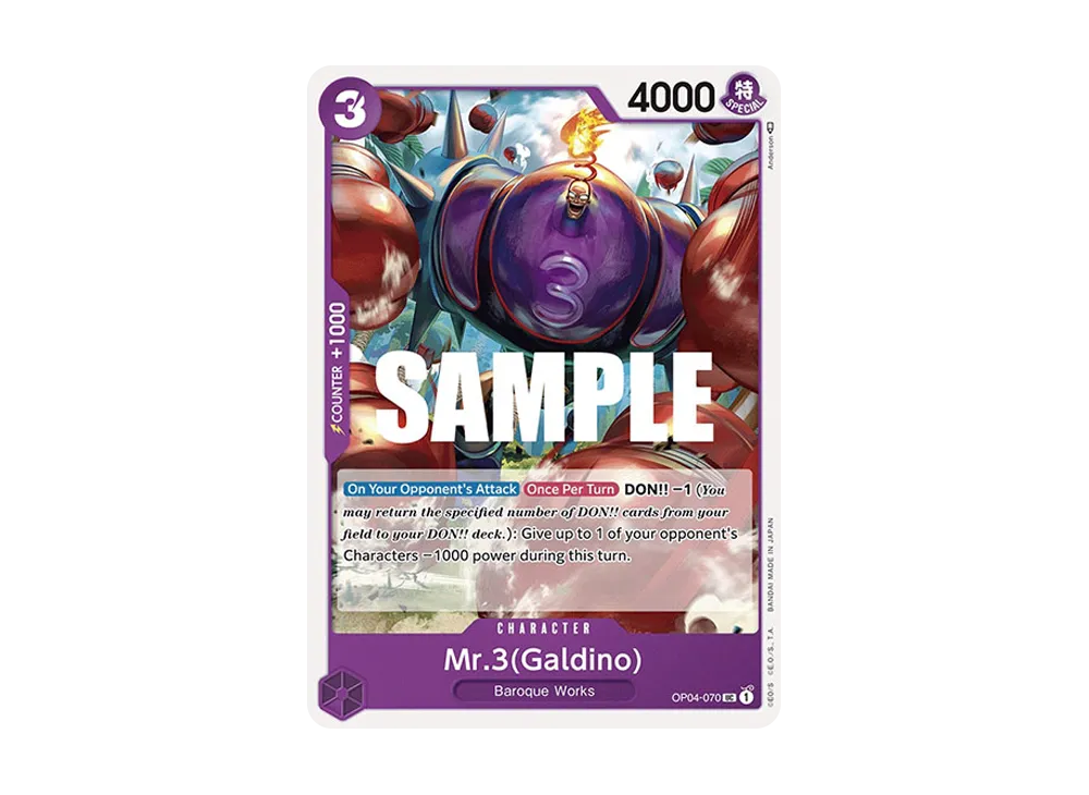 Mr.3(Galdino) UC [OP04-070] [EN](Booster Pack "Kingdoms Of Intrigue")