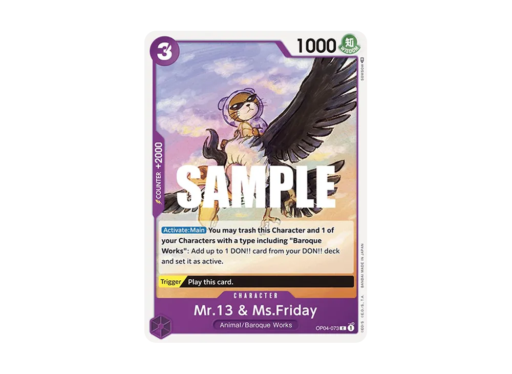 Mr.13 & Ms.Friday C [OP04-073] [EN](Booster Pack "Kingdoms Of Intrigue")