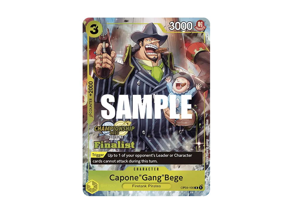 カポネ・ベッジ R [OP04-100]【英語版】(プロモーションカード「チャンピオンシップ 2023 トッププレイヤーズ パック [ファイナリスト]」)