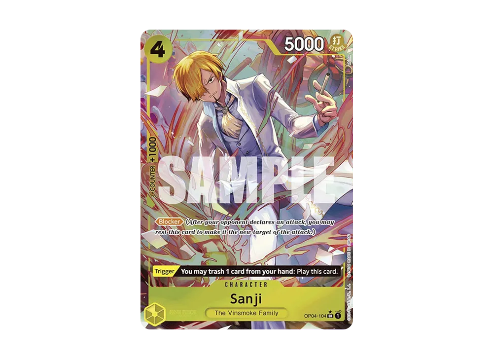 香吉士 SR-P [OP04-104]【英文版】(高級擴充包「ONE PIECE CARD THE BEST」)