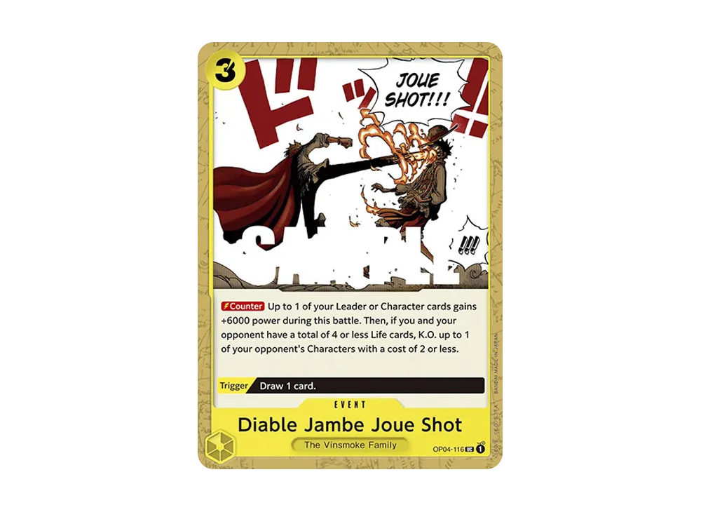 悪魔風脚 ほほ肉シュート UC [OP04-116]【英語版】(ブースターパック「謀略の王国」)