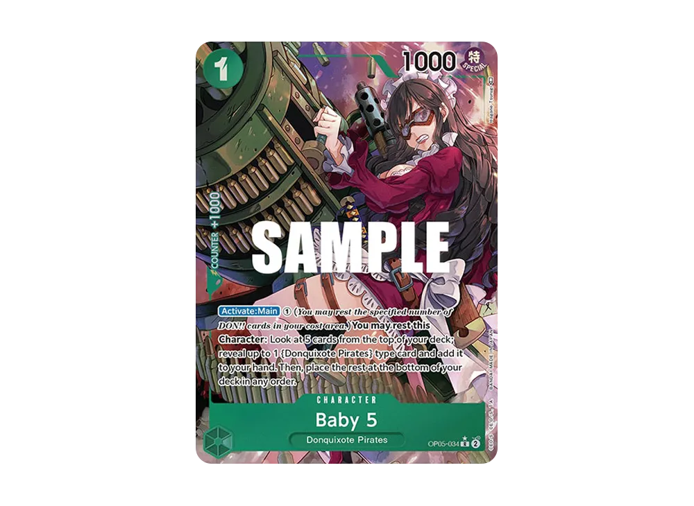 Baby 5 R-P [OP05-034] [EN](Booster Pack "Awakening Of The New Era")
