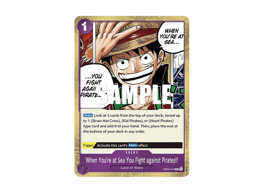 海は海賊が相手だ!!! R [OP05-076]【英語版】(ブースターパック「新時代の主役」)