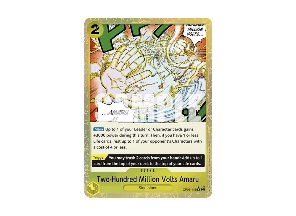 Two-Hundred Million Volts Amaru R :Full Art [OP05-115] [EN](Premium Booster "ONE PIECE CARD THE BEST")