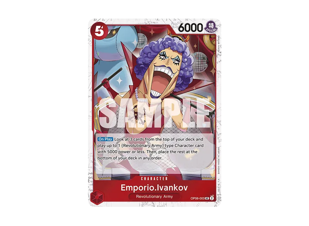 Emporio.Ivankov UC : Pirate Flag Foil [OP06-003] [EN](Premium Booster "ONE PIECE CARD THE BEST")