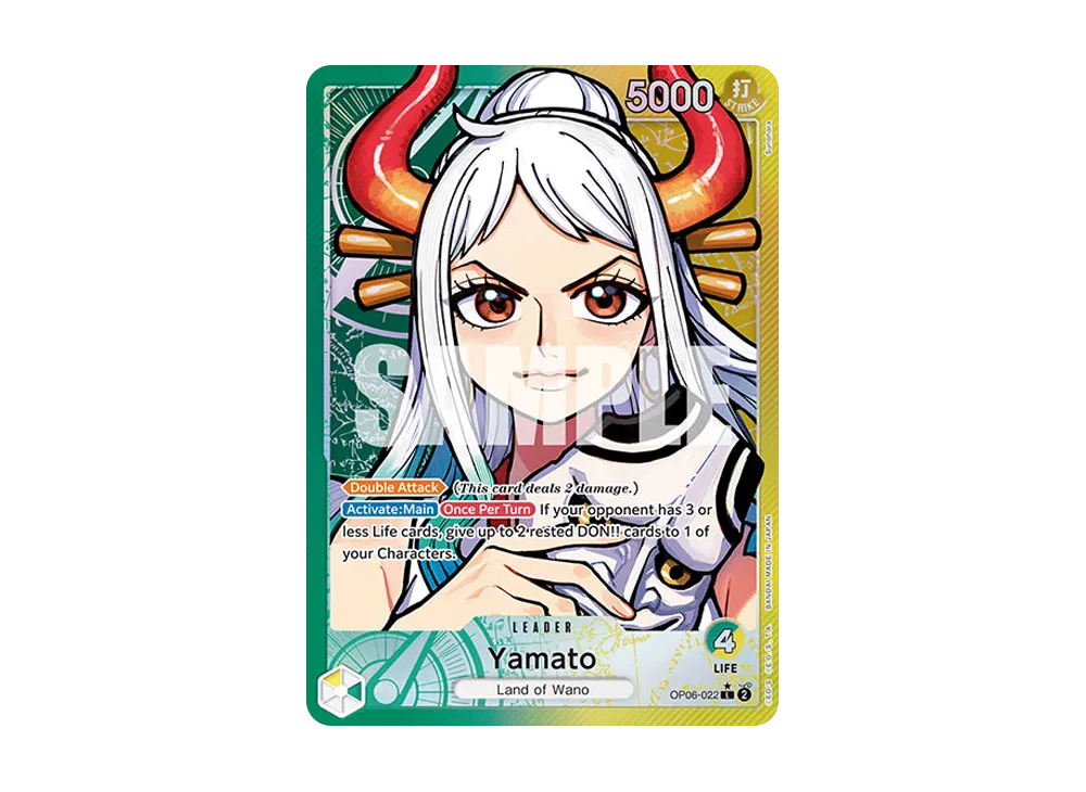 【PSA10】 ヤマト リーダーパラレル OP06-022 L-P 双璧の覇者 PSA10鑑定済〕ヤマト(パラレル/illust:Sunohara)【L/P】{OP06-022}