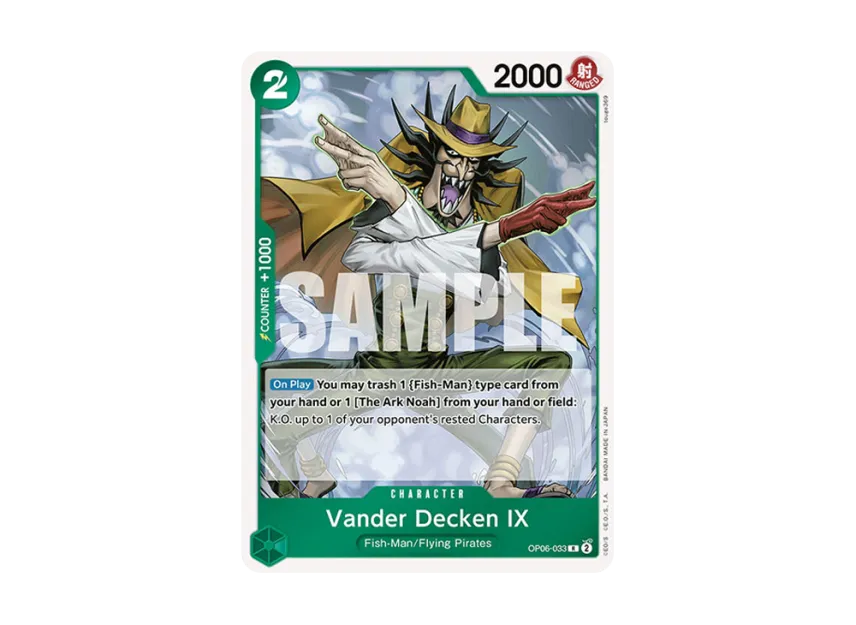 vander decken one piece tcg OP06-033 IX (R) Corner 2 Power Vander Decken IX (OP06-033)