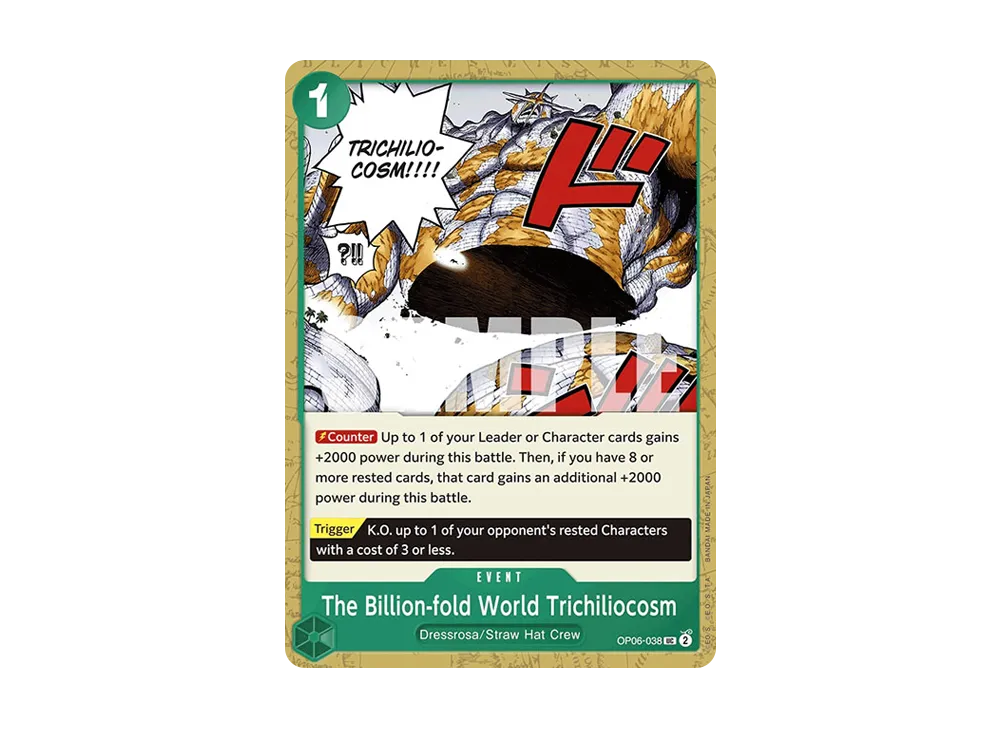 The Billion-fold World Trichiliocosm UC [OP06-038] [EN](Premium Booster "ONE PIECE CARD THE BEST")