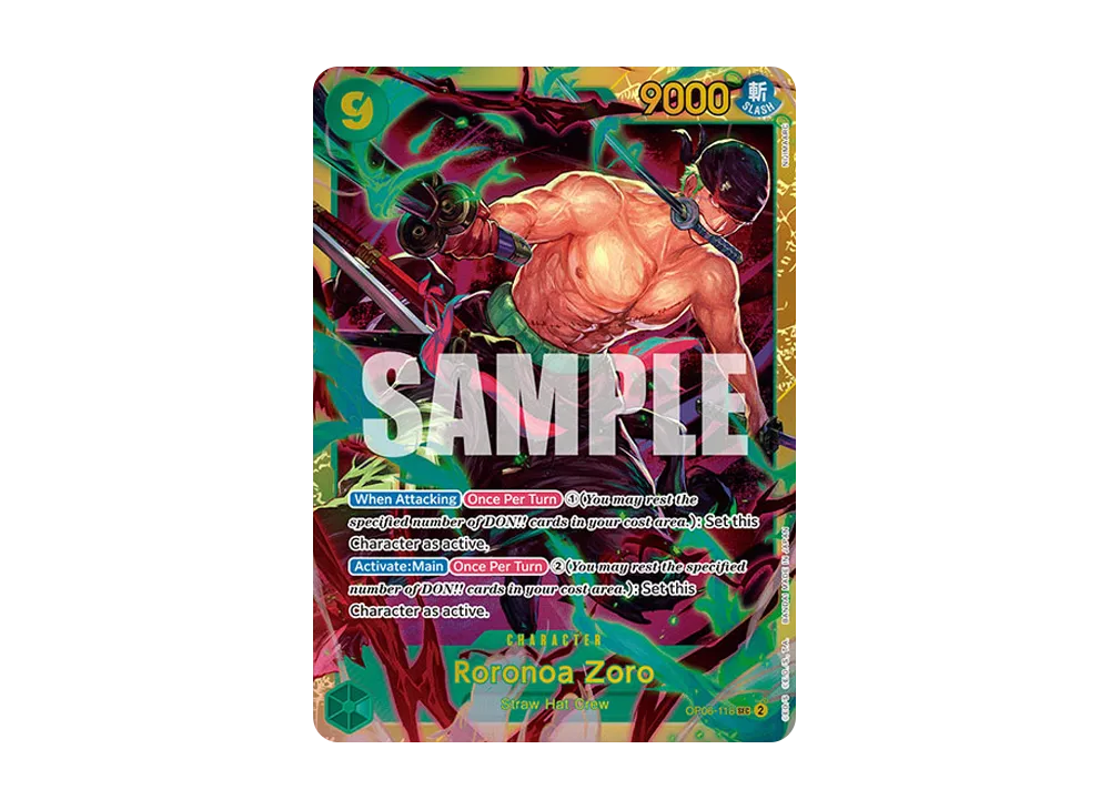 ロロノア・ゾロ SEC-SP (コミパラ) [OP06-118](ブースターパック「双璧