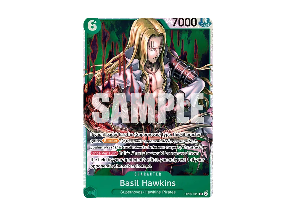 巴吉爾·霍金斯 SR [OP07-029]【英文版】(補充包「500 年後的未來 OP07」)