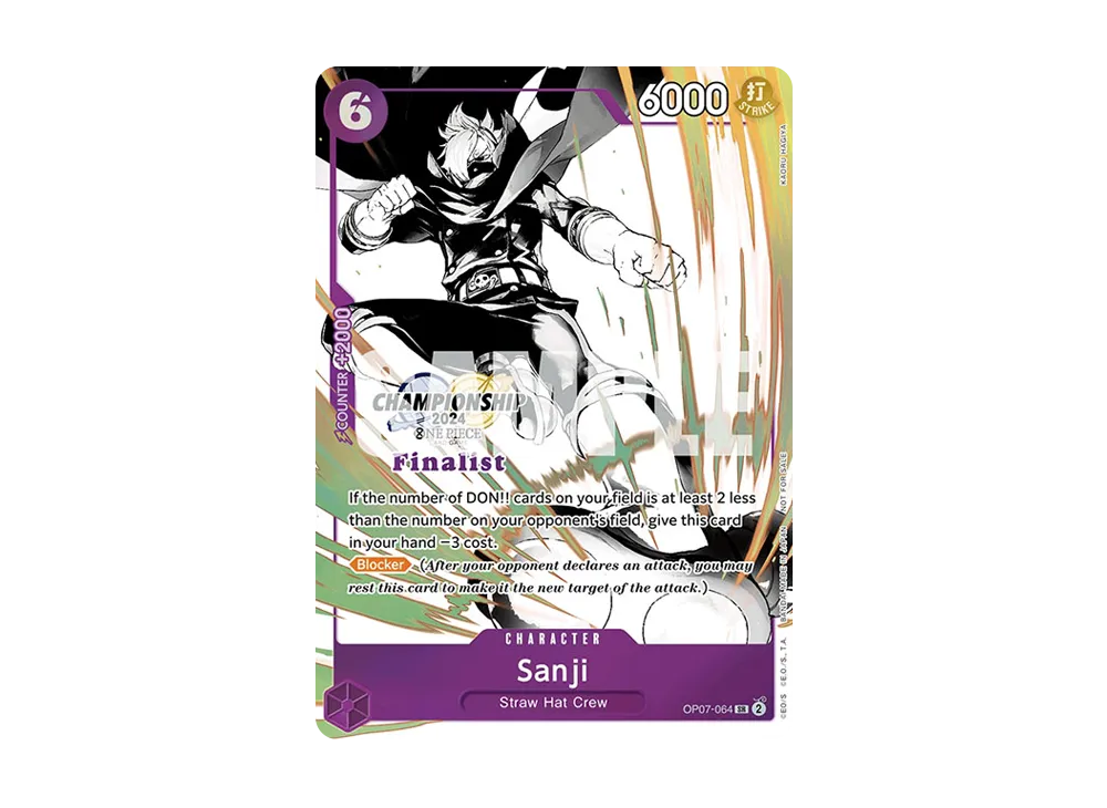 ワンピースカード チャンピオンシップ2024 ファイナリスト サンジ Sanji [Championship 2024 Finalist] OP07-064 Prices | One