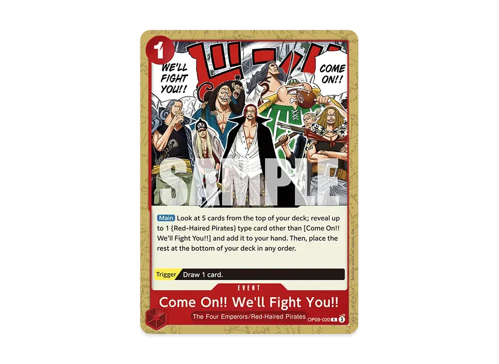 来い…!!!おれ達が相手をしてやる!!! R-P [OP09-020](プレミアム