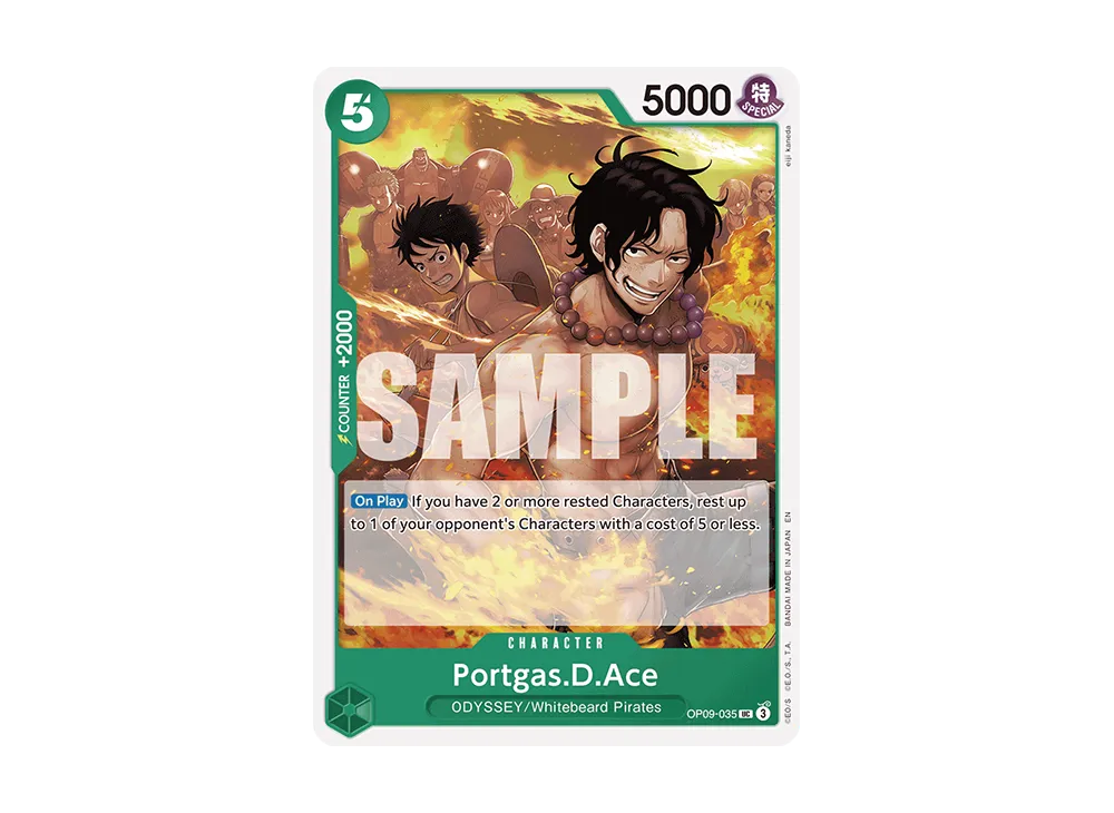 波特卡斯·D·艾斯 UC [OP09-035]【英文版】(起始牌組「綠黃 大和」)