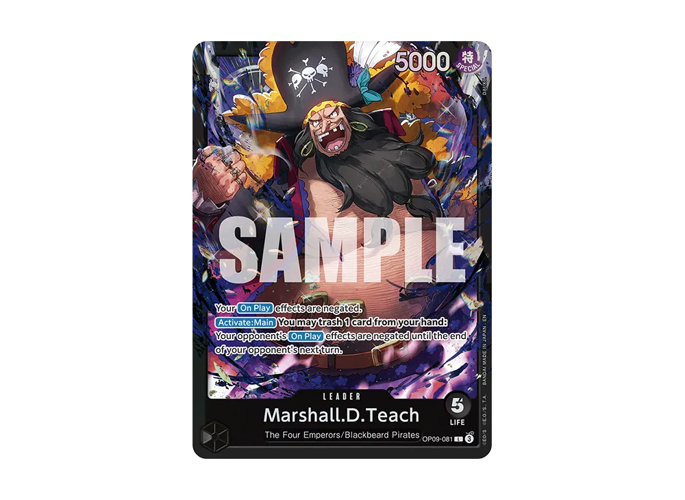 マーシャル・D・ティーチ L [OP09-081]【英語版】(スタートデッキ「黒