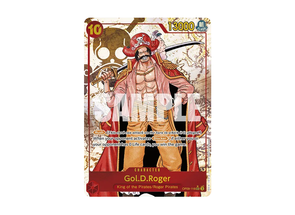 ゴール・D・ロジャー：手配書 SEC-SPC [OP09-118](ブースターパック