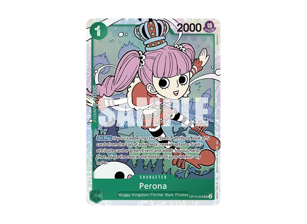 ペローナ SR パラレル OP12-034 sr セット ペローナ「SR」(緑)[OP12-034]《3rd ANNIVERSARY SET》 | すべての商品