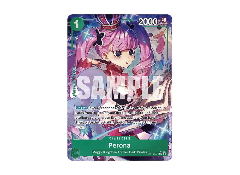 ペローナ SR パラレル OP12-034 sr セット ペローナ パラレル OP12-034 SR｜ワンピースカードシングルカード通販
