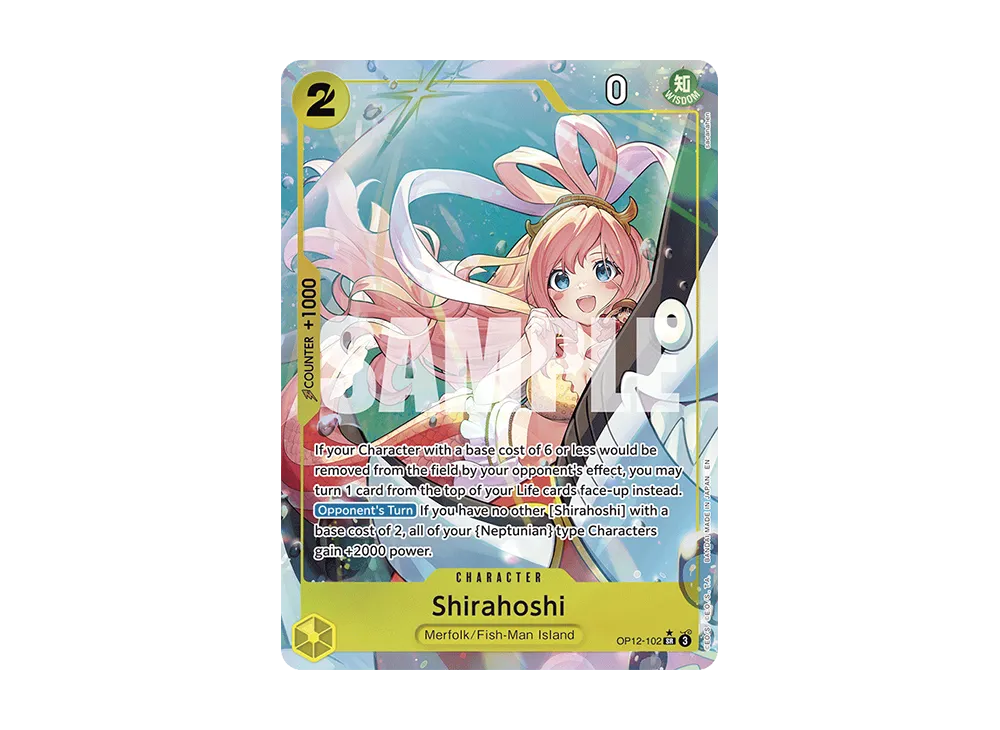 Carte One Piece OP12 - Shirahoshi OP12-102 - Pour Game Boy - Très Bon état