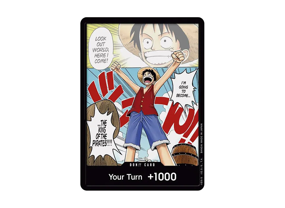 DON!!カード : 蒙其·D·魯夫 【英文版】(補充包「羅曼史黎明 OP01」)
