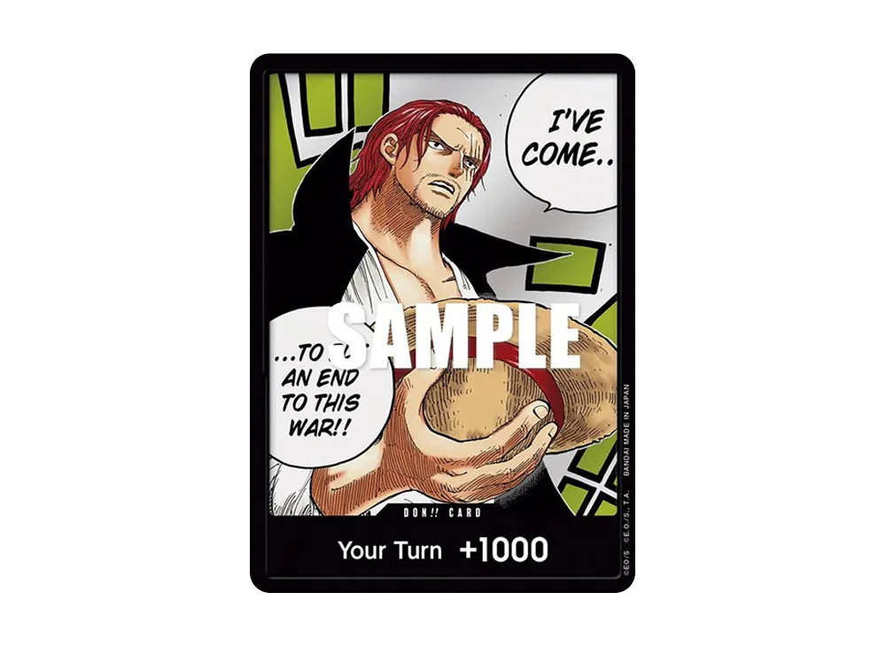 ドン!!カード : シャンクス 【英語版】(ブースターパック「頂上決戦」)