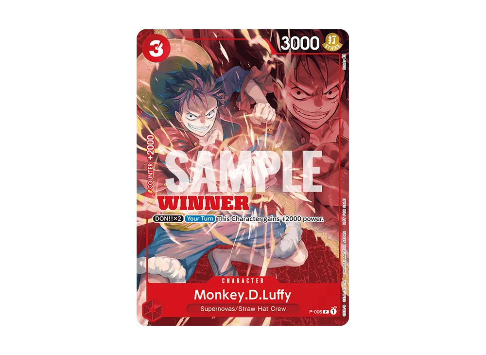 モンキー・D・ルフィ P [P-006]【英語版】(プロモーションカード「トーナメントパック Vol.1 -ウィナー-」)