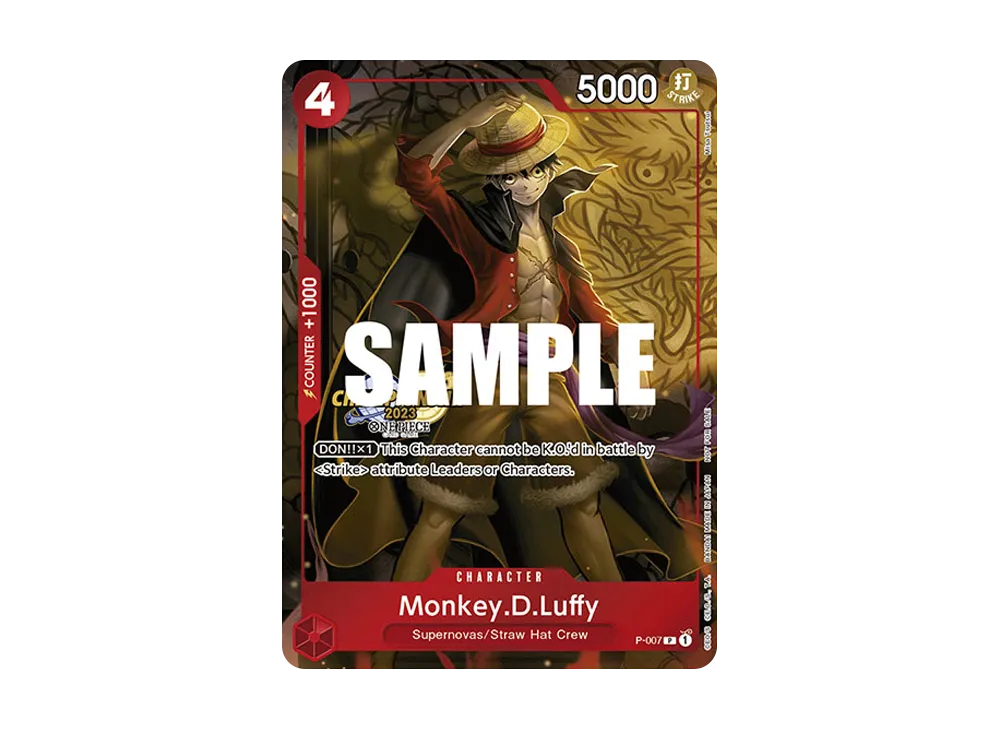 モンキー・D・ルフィ P [P-007]【英語版】(プロモーションカード「チャンピオンシップ 2023 セレブレーションパック」)