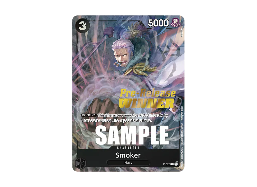 Smoker P [P-025] [EN](Promotional Card "OP-02 Pre-Release Tournament")