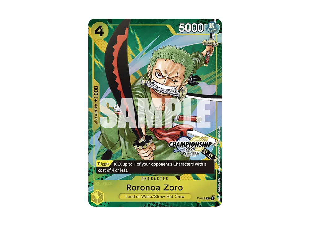 ロロノア・ゾロ P [P-042]【英語版】(プロモーションカード「チャンピオンシップ 2024 イベントパック ファイナリスト Ver.」)