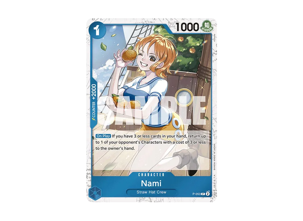 娜美 P : 海賊旗銀箔 [P-053]【英文版】(高級擴充包「ONE PIECE CARD THE BEST」)