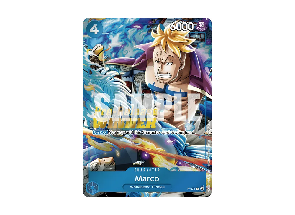 マルコ：Silver Foil + Gold Stamp P [P-071]【英文版】(高級卡牌收藏「OP‐08 プレリリース トーナメント」)