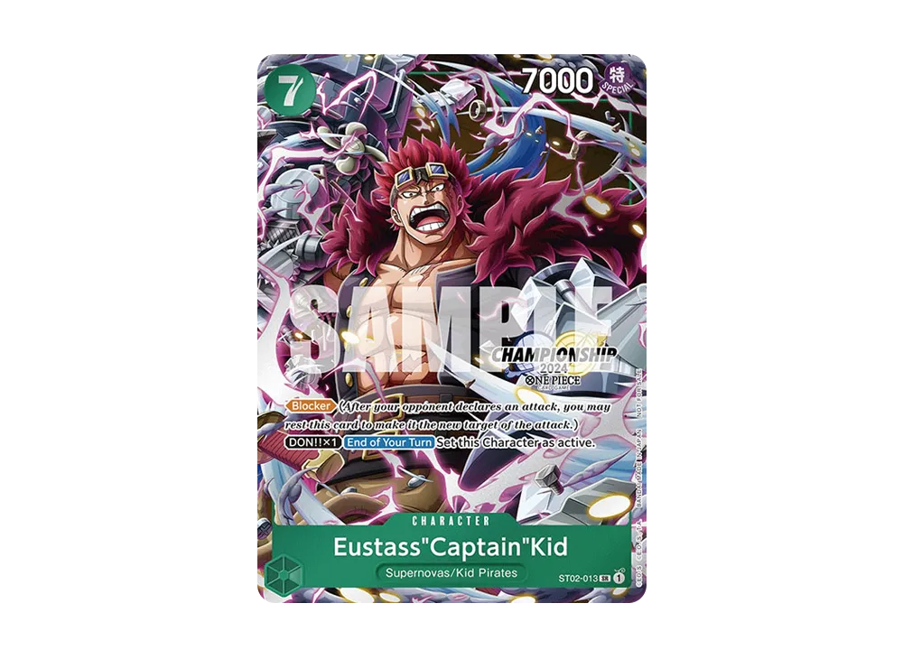 ユースタス・キッド SR [ST02-013]【英語版】(プロモーションカード「チャンピオンシップ 2024 セレブレーションパック」)