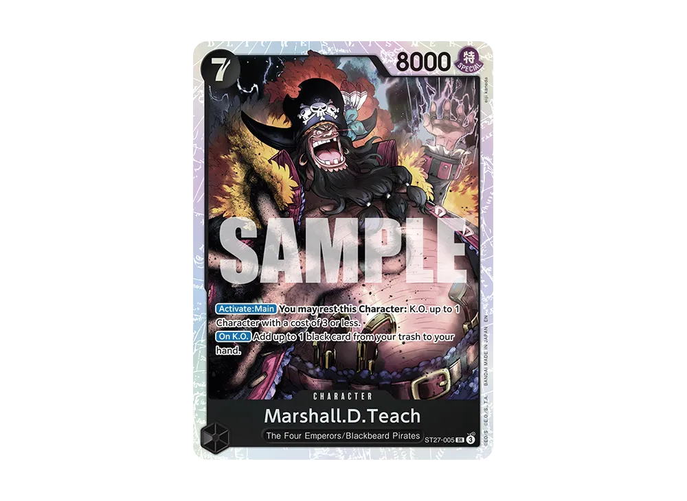 馬歇爾·D·汀奇 (黑鬍子) SR [ST27-005]【英文版】(起始牌組「黑 馬歇爾‧D‧蒂奇」)