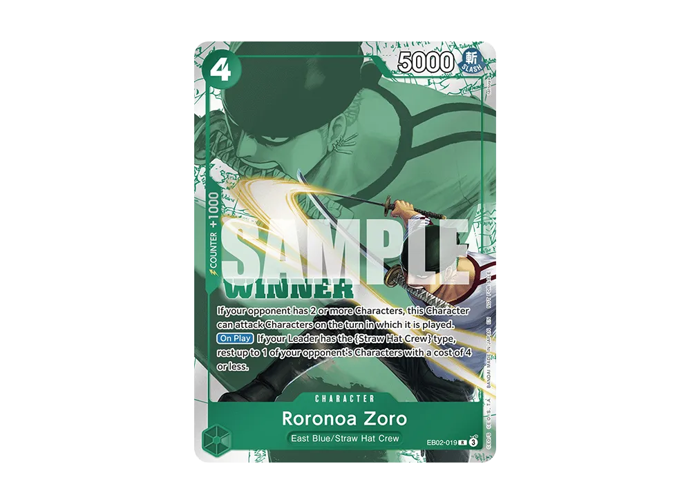 ロロノア・ゾロ R [EB02-019]【英語版】(プロモーションカード「ウィナーパック 2025 Vol.3」)