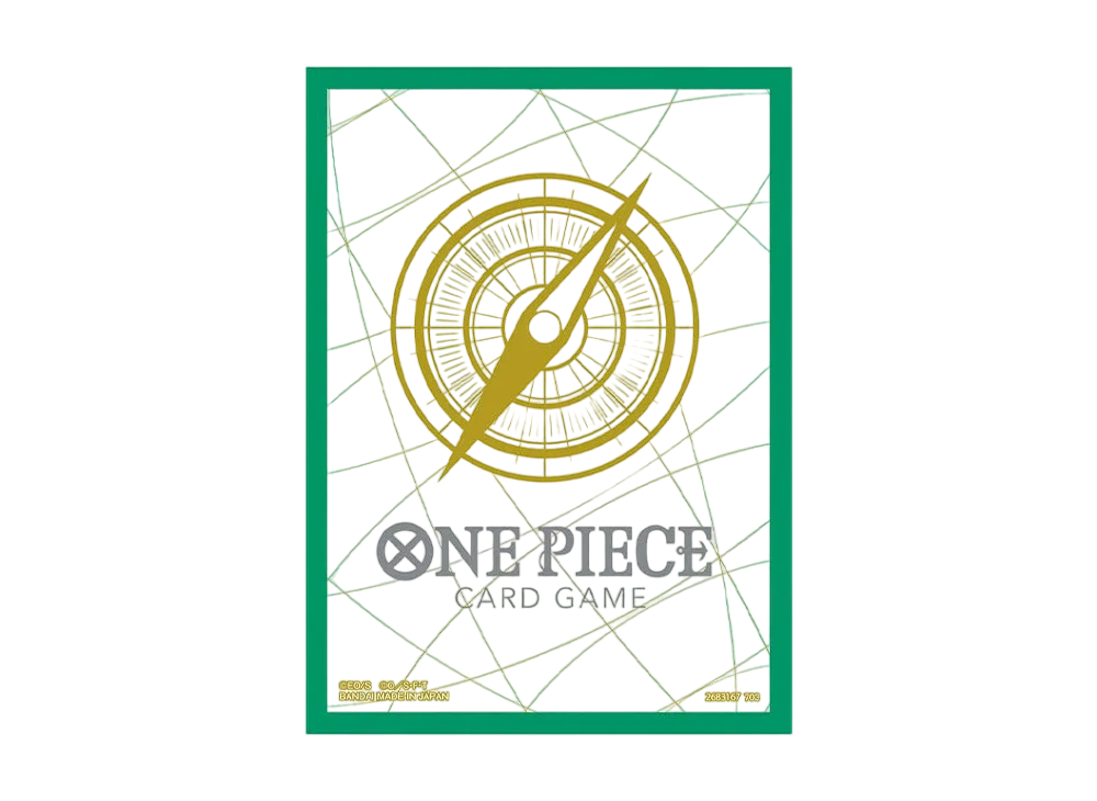 ONE PIECE Card Game Official Card Sleeve 5 Standard Green