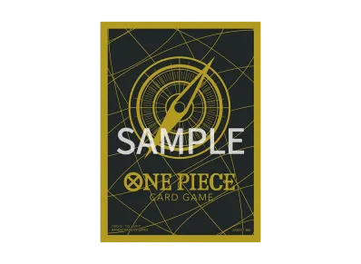 ONE PIECE Card Game Limited Card Sleeve Standard Black Gold 2
