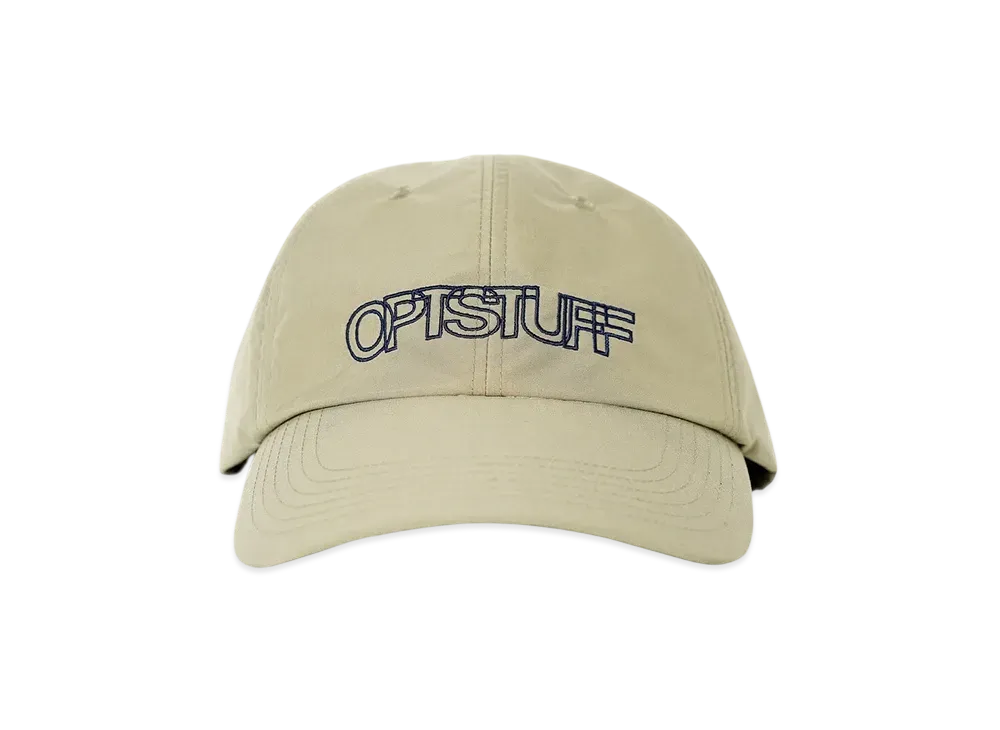 Optstuff Block Logo 6Panel Nylon Cap "Beige"