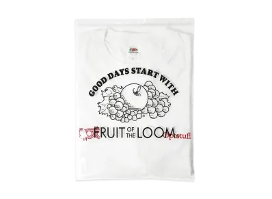 Optstuff x FRUIT OF THE LOOM Pack Tee "White/Red"