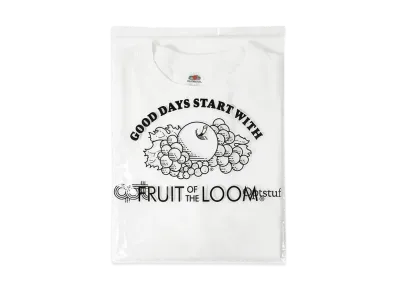 Optstuff x FRUIT OF THE LOOM Pack Tee "White/Black"