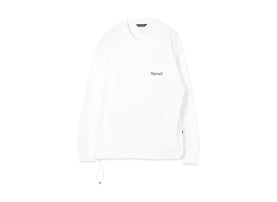Optstuff Drawstring Long Sleeve T-Shirt "Heather White"