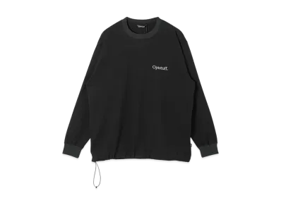 Optstuff Drawstring Long Sleeve T-Shirt "Black"