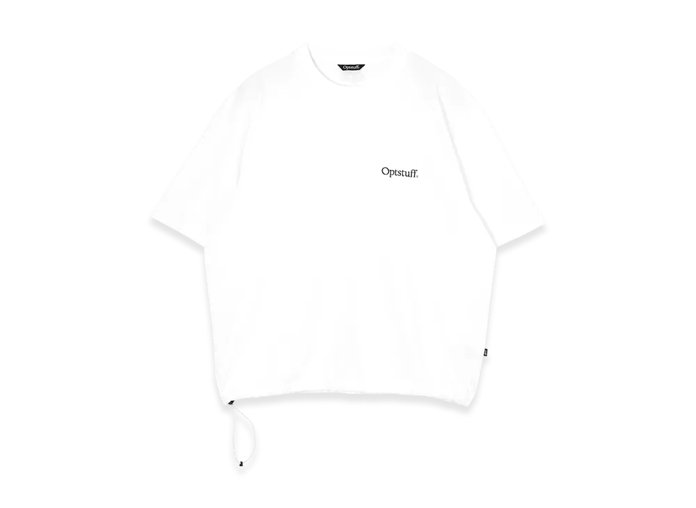 Optstuff Drawstring T-shirt "White"