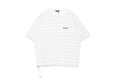 Optstuff Drawstring Classic Border T-Shirt "White"