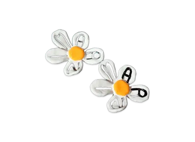 MARNI Women's White Daisy Earrings "White"