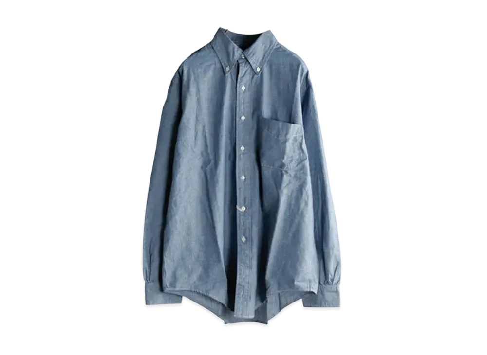 orSlow Chambray Standard Button Down Shirt "Chambray"