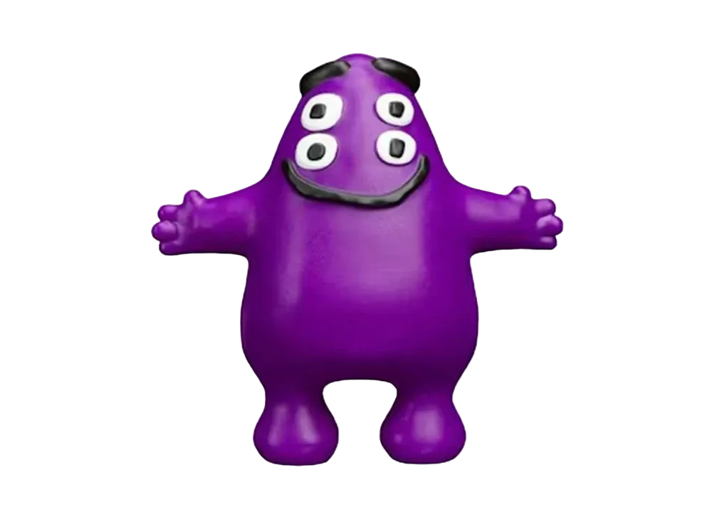 Cactus Plant Flea Market / McDonald's "Happy Meal" Grimace Figure
