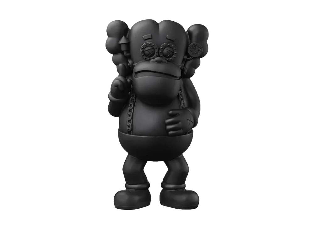KAWS / General Mills -MONSTER CEREALS- Franken Berry Figure Black Edition