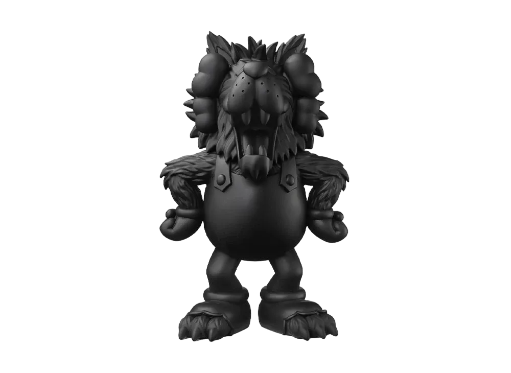 KAWS / General Mills -MONSTER CEREALS- Fruit Brute Figure Black Edition